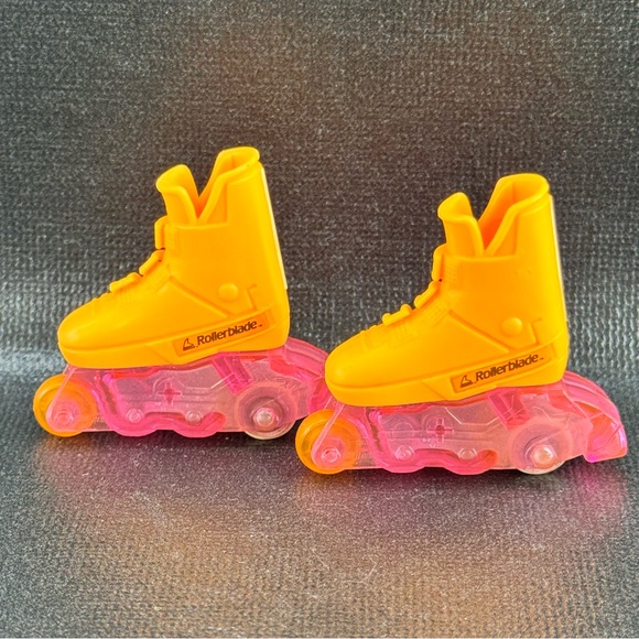 Mattel Other - Vintage Barbie Teresa Orange Sparking Flicker n Flash Rollerblades Skates 1991